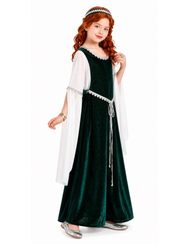 Costume médiéval vert | Costumes pour enfants Le Roi du Carnaval
